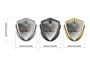 Audi Custom Car Badge Racing Look Glossy Custom